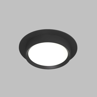 Denkirs Точечный встраиваемый светильник FLAT DK2090-BK