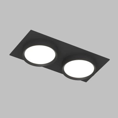Denkirs Точечный встраиваемый светильник FLAT DK2092-BK