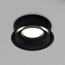 Denkirs DK2403-BK влагозащищенный встраиваемый светильник, IP44, GU10, черный