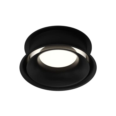 Denkirs DK2403-BK влагозащищенный встраиваемый светильник, IP44, GU10, черный Denkirs DK2403-BK влагозащищенный встраиваемый светильник, IP44, GU10, черный