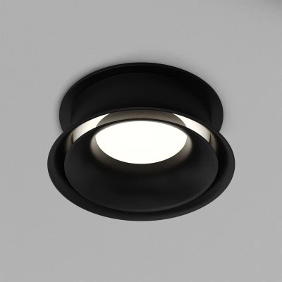 Denkirs DK2403-BK влагозащищенный встраиваемый светильник, IP44, GU10, черный