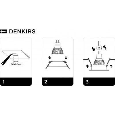 Точечный встраиваемый светильник Denkirs DK3021-BK Точечный встраиваемый светильник Denkirs DK3021-BK
