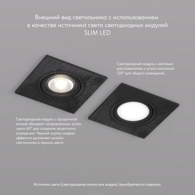 Точечный встраиваемый светильник Denkirs DK3021-BK Точечный встраиваемый светильник Denkirs DK3021-BK