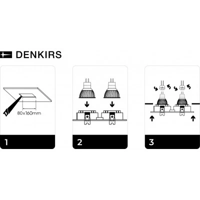 Denkirs DK3022-BK точечный встраиваемый светильник, черный Denkirs DK3022-BK точечный встраиваемый светильник, черный