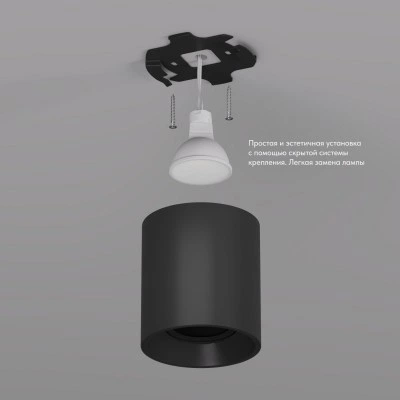 Точечный накладной светильник Denkirs DK3040-BK Точечный накладной светильник Denkirs DK3040-BK