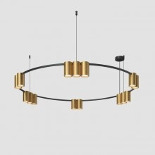 Denkirs ORBIT DK4067-BK+SG подвесной светильник
