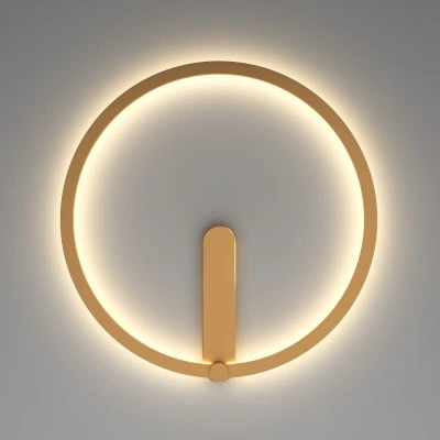 Бра Denkirs ROUND DK5035-SG, 24 Вт, 3000-4000-6500 К, IP20, золото матовое Бра Denkirs ROUND DK5035-SG, 24 Вт, 3000-4000-6500 К, IP20, золото матовое