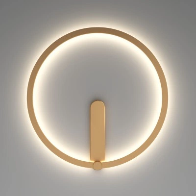 Бра Denkirs ROUND DK5035-SG, 24 Вт, 3000-4000-6500 К, IP20, золото матовое Бра Denkirs ROUND DK5035-SG, 24 Вт, 3000-4000-6500 К, IP20, золото матовое