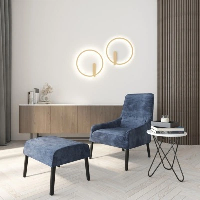 Бра Denkirs ROUND DK5035-SG, 24 Вт, 3000-4000-6500 К, IP20, золото матовое Бра Denkirs ROUND DK5035-SG, 24 Вт, 3000-4000-6500 К, IP20, золото матовое