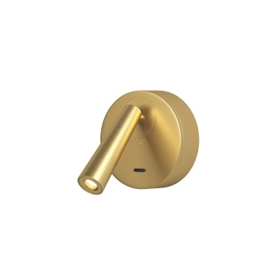 Denkirs SHINE WALL DK5072-SB бра, 3 Вт, 3000 К, IP20, сатинированная латунь Denkirs SHINE WALL DK5072-SB бра, 3 Вт, 3000 К, IP20, сатинированная латунь