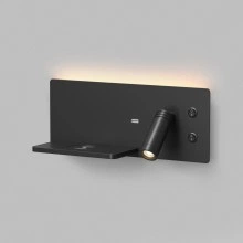 Denkirs CHARGELUX DK5092-BK бра с беспроводной зарядкой, USB-A, 3000 К, 11 Вт, черный
