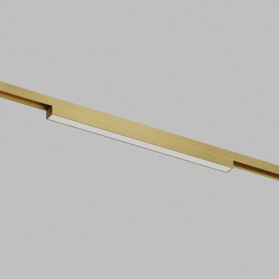 Denkirs Светильник для трека SHINE LINEAR DK5751-SB, 12 Вт, 3000 К, 48 В, сатинированная латунь Denkirs Светильник для трека SHINE LINEAR DK5751-SB, 12 Вт, 3000 К, 48 В, сатинированная латунь