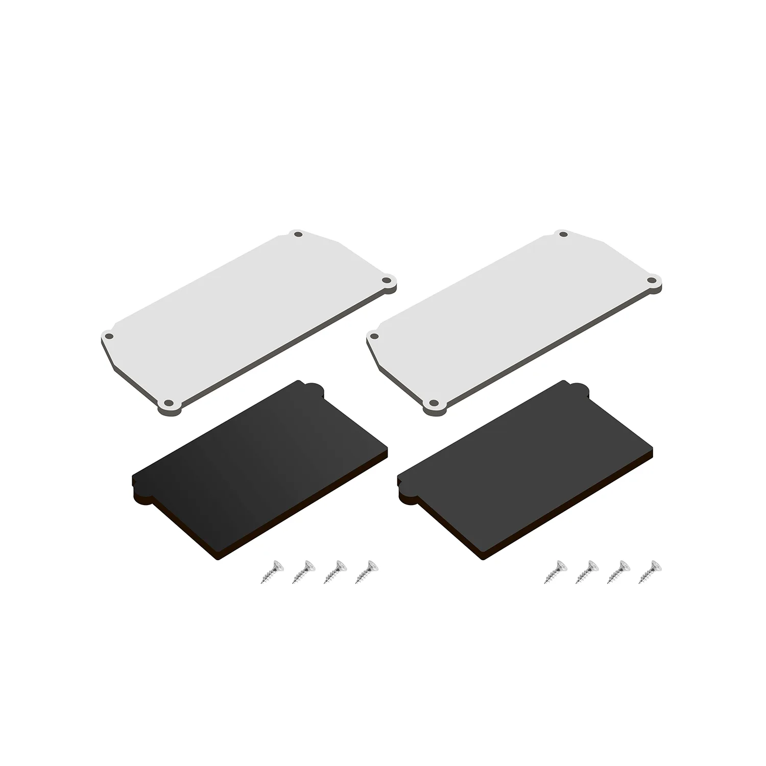 Комплект торцевых заглушек для профиля Denkirs DK5852-BK