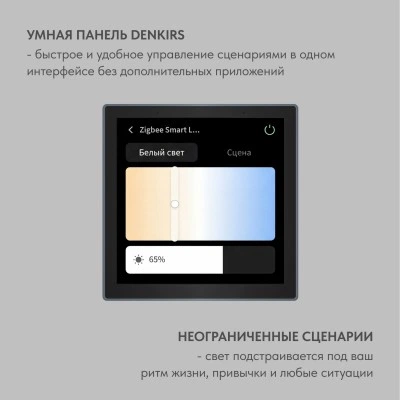 Панель управления умным домом Denkirs DK7405-BK Панель управления умным домом Denkirs DK7405-BK