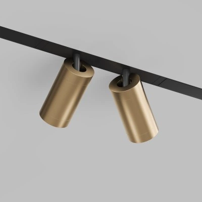 Трековый светильник Denkirs DK8012-BG Smart Spot, черный/золото матовое Трековый светильник Denkirs DK8012-BG Smart Spot, черный/золото матовое
