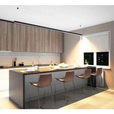 Denkirs DK9303-BK линейный подвесной светильник, 3000 К, 6200 лм Denkirs DK9303-BK линейный подвесной светильник, 3000 К, 6200 лм