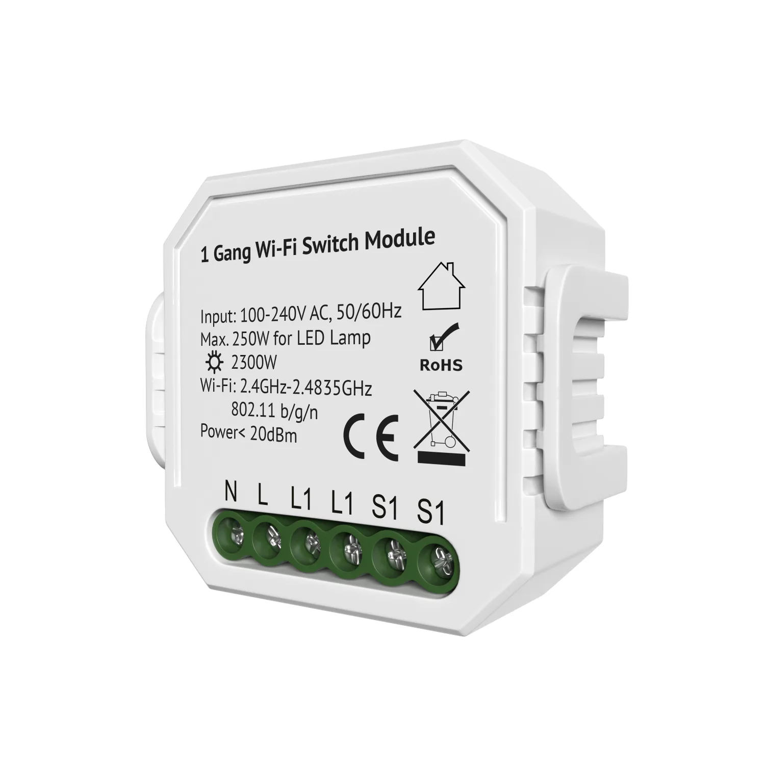 Denkirs RL1001-SM/1 — одноканальное Wi‑Fi реле-выключатель (ДЕНКИРС) Denkirs RL1001-SM/1 — одноканальное Wi‑Fi реле-выключатель (ДЕНКИРС)