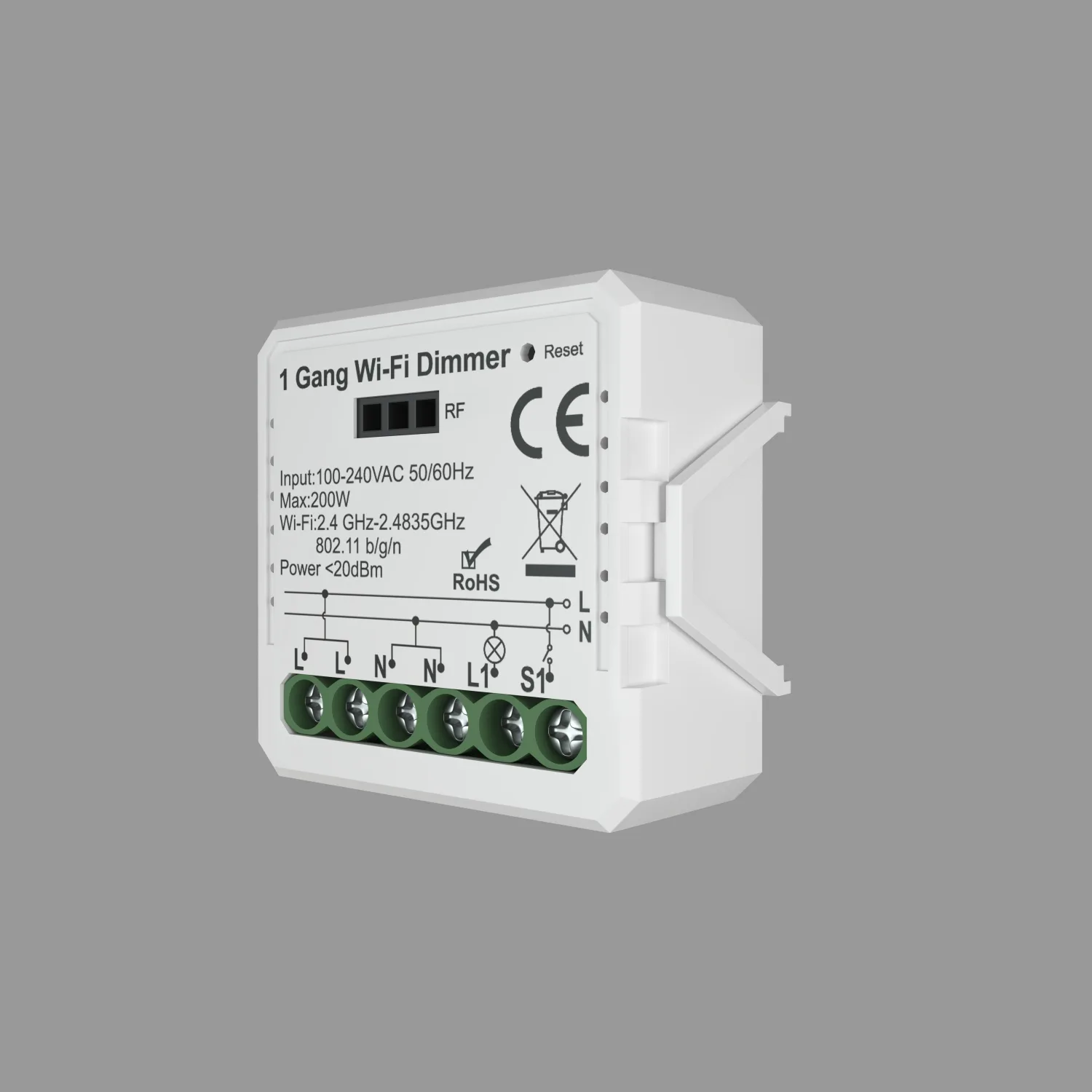 Denkirs RL1003-DM Одноканальное Wi‑Fi реле-диммер (ДЕНКИРС) Denkirs RL1003-DM Одноканальное Wi‑Fi реле-диммер (ДЕНКИРС)