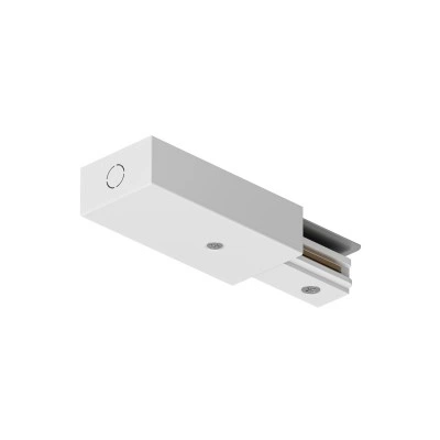 Denkirs TR1100-WH торцевой подвод питания для трековой системы Solid Denkirs TR1100-WH торцевой подвод питания для трековой системы Solid
