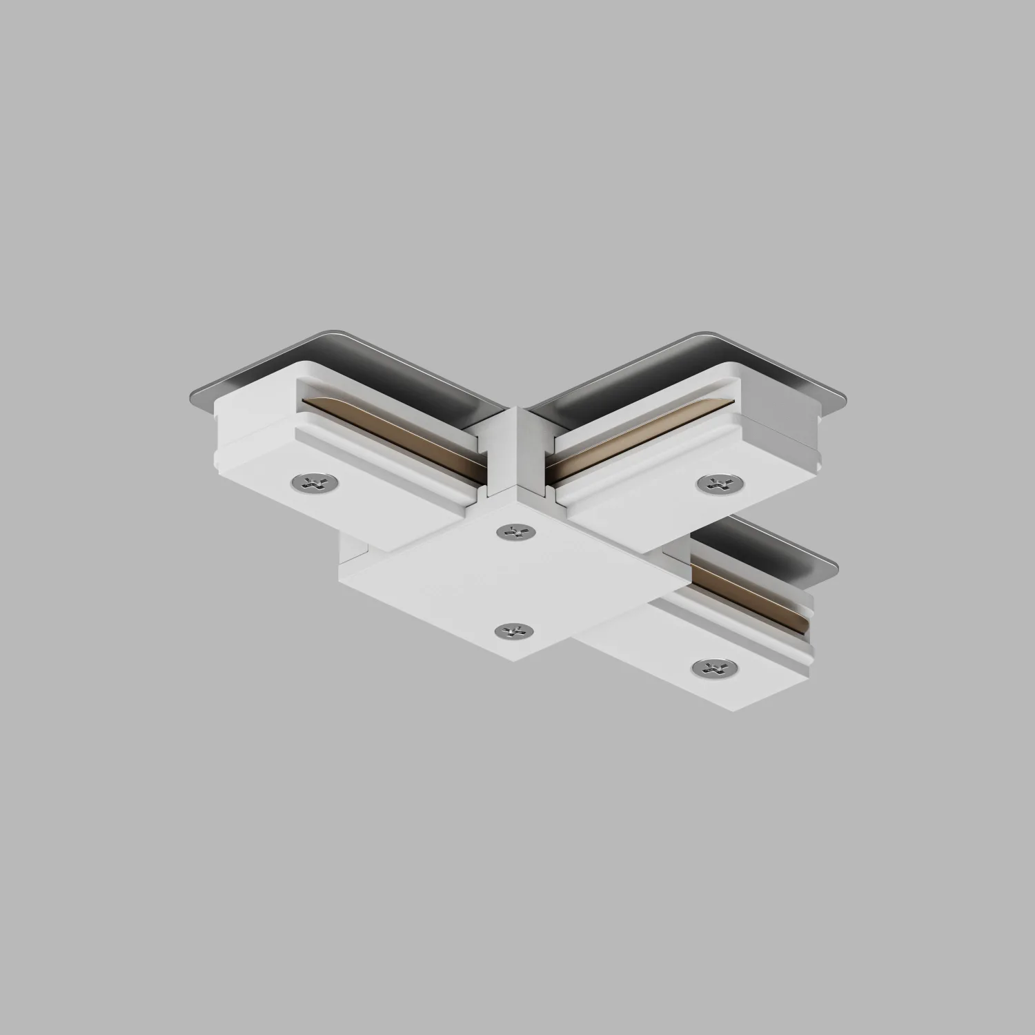 Denkirs TR1103-WH T-коннектор для трековой системы Solid, белый
