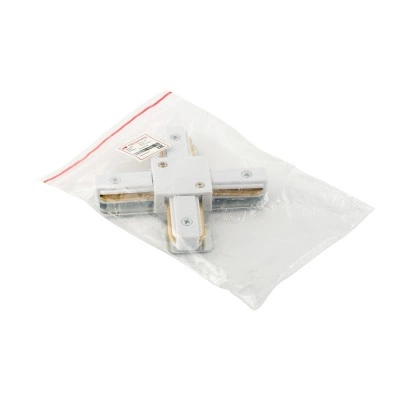 Denkirs TR1104-WH X-коннектор для трековой системы Solid, белый Denkirs TR1104-WH X-коннектор для трековой системы Solid, белый