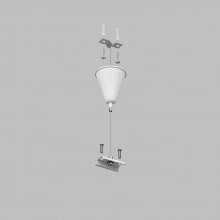 Подвесное крепление для трека Denkirs TR1105-WH