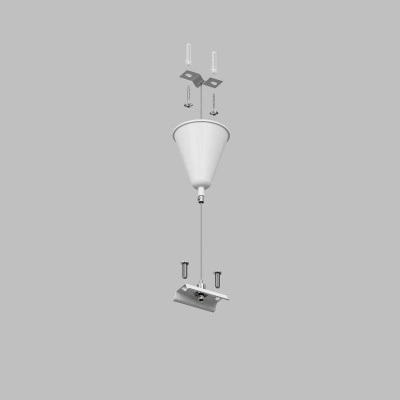 Подвесное крепление для трека Denkirs TR1105-WH