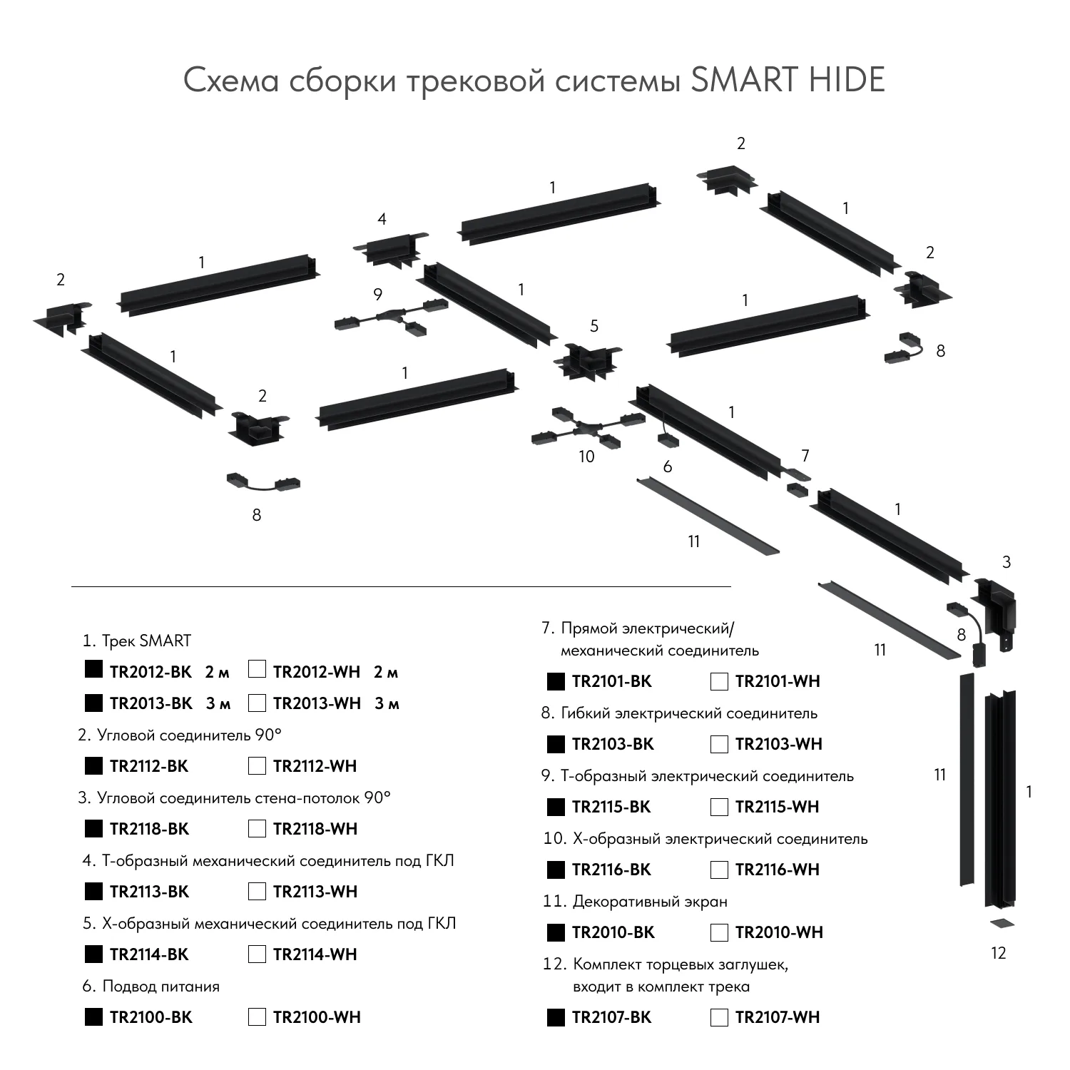 Denkirs TR2013-BK встраиваемый шинопровод Smart (ДЕНКИРС) Denkirs TR2013-BK встраиваемый шинопровод Smart (ДЕНКИРС)
