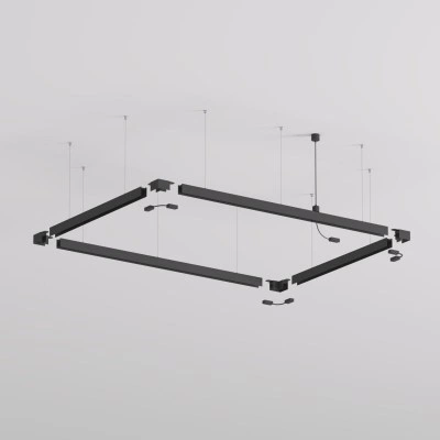 Denkirs Подвод питания для подвесного монтажа трека SMART BASE TR2124-BK Denkirs Подвод питания для подвесного монтажа трека SMART BASE TR2124-BK