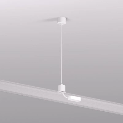 Denkirs TR2124-WH подвод питания для подвесного монтажа трека SMART BASE Denkirs TR2124-WH подвод питания для подвесного монтажа трека SMART BASE