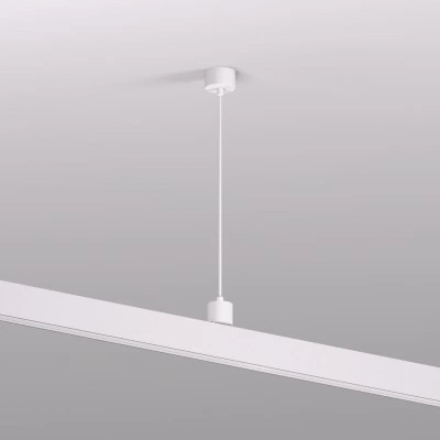 Denkirs TR2124-WH подвод питания для подвесного монтажа трека SMART BASE Denkirs TR2124-WH подвод питания для подвесного монтажа трека SMART BASE