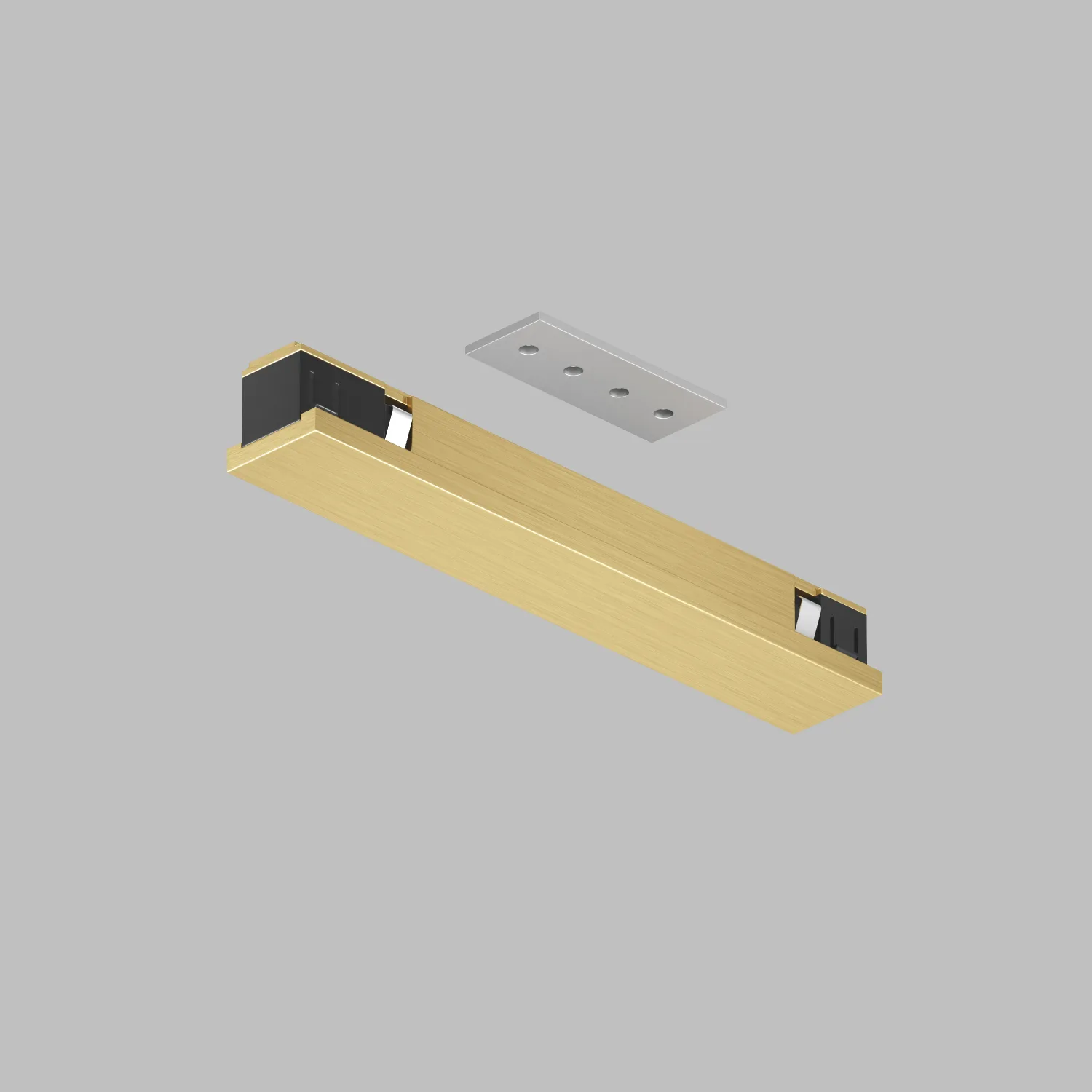 Denkirs Электрический коннектор прямой для трека SHINE BASE TR5722-SB