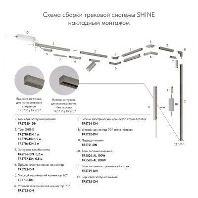 Denkirs SHINE BASE TR5732-DN угловой элемент для трека Denkirs SHINE BASE TR5732-DN угловой элемент для трека